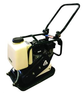 Light compaction equipment plate tamper or plate compactor.