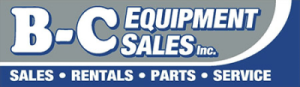 Logo for B-C Equipment Sales Inc, an authorized SAKAI compaction machine dealer in south Texas.