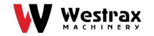 Logo for Westrax Machinery, an authorized SAKAI compaction equipment dealer in California and Arizona.